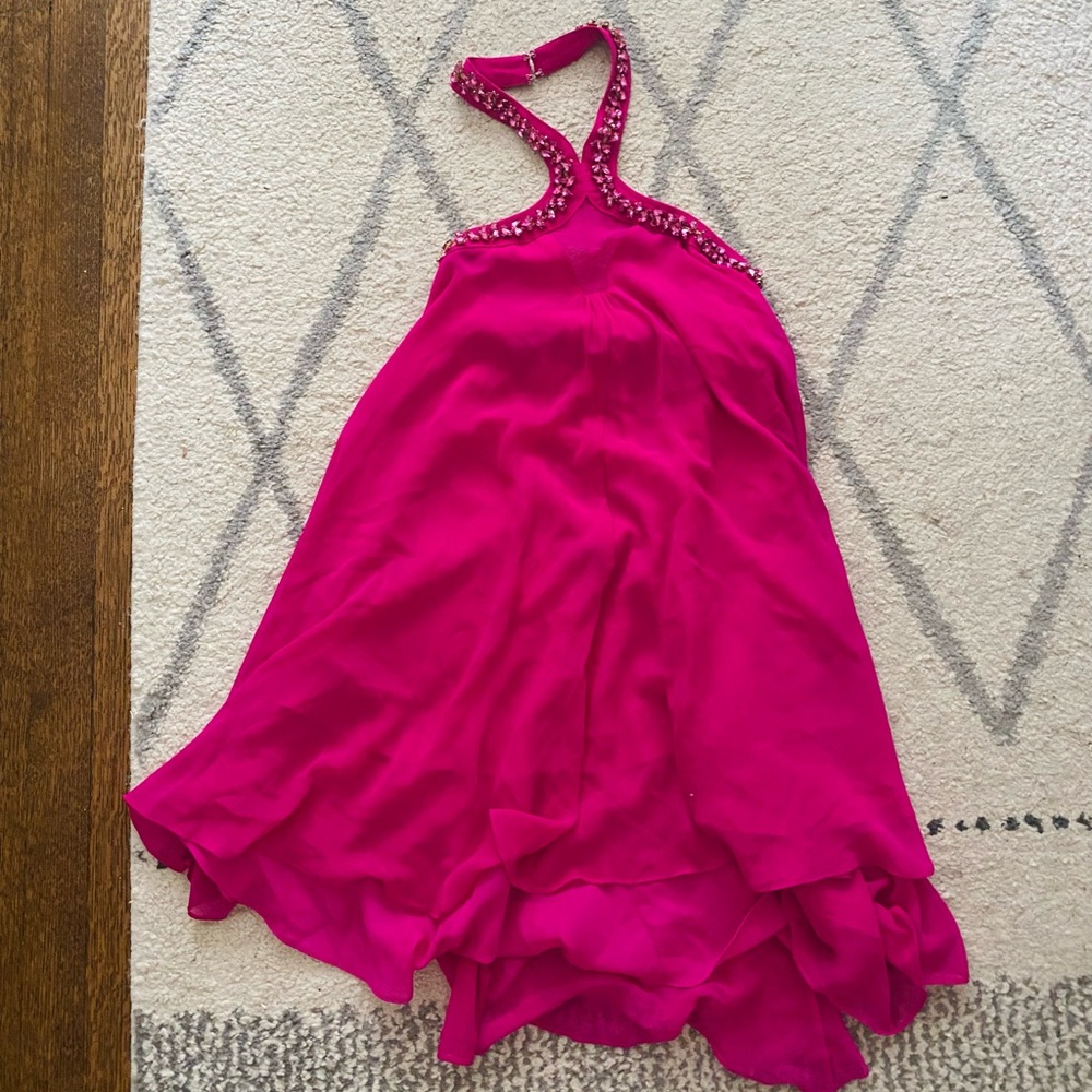 Guess by Marciano purple chiffon mini dress